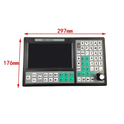 TEBAK SMC5-5-N-N CNC Offline Controller 5 Axis Group 500KHz Motion Control System 6 Axis Emergency Stop Handwheel