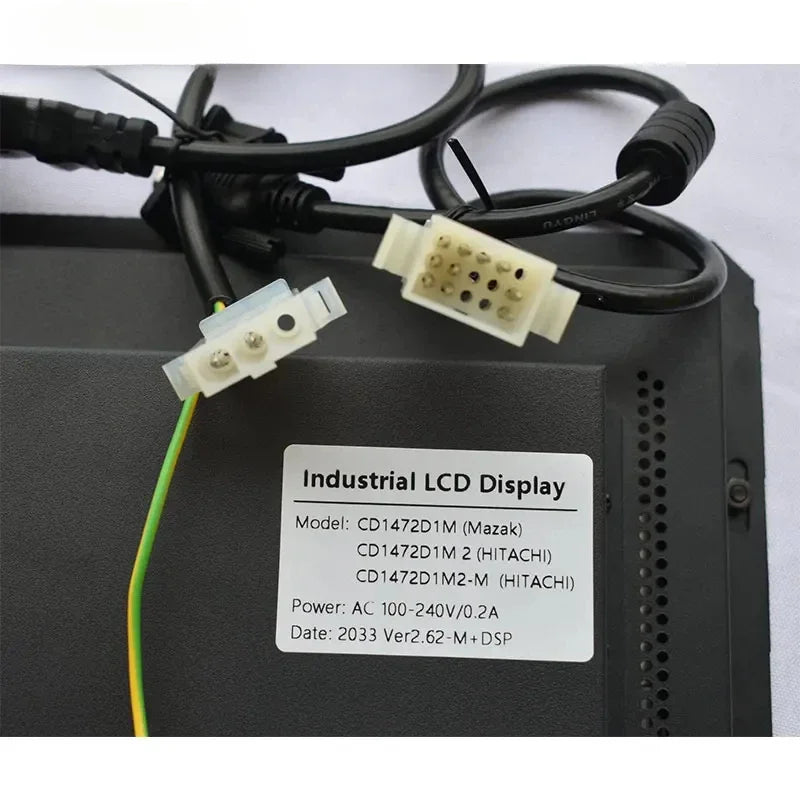 TEBAK CNC Industrial LCD Display Industrial Monitor for Mazak Cd1472d1m Hitachi Cd1472d1m 2 CD1472D1M2-M