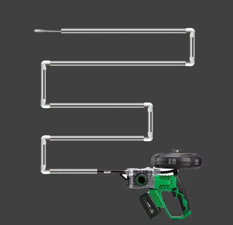 TEBAK Automatic Electrician Tools Lithium Battery Stringing Machine Electric Wire Threading Machine 40m/min Cable Puller