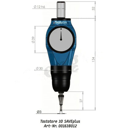 TEBAK CNC Touch Probe Cnc 3d Edge Finde Side Head Universal Positioning Probe Tool Tschorn Waterproof 3d Meter 00163b012