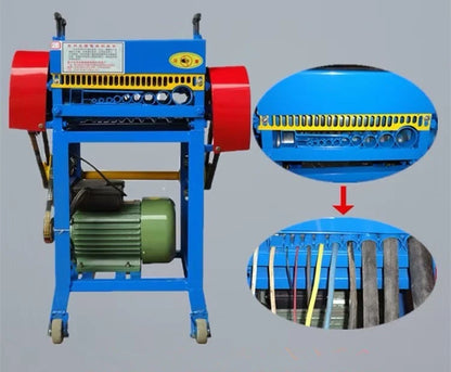 TEBAK Rolling and Knurling Machine for Aluminum Profile Wire Stripping Recycling Machines Low Price
