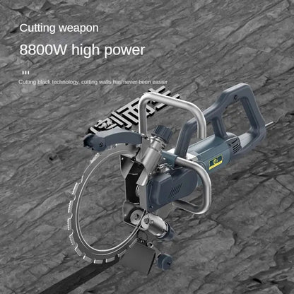 TEBAK Concrete Cutting Machine 220V 8800W Electric Ring Saw Wall Cutting Machine Concrete Cutter with Wall Saw Ring Edge