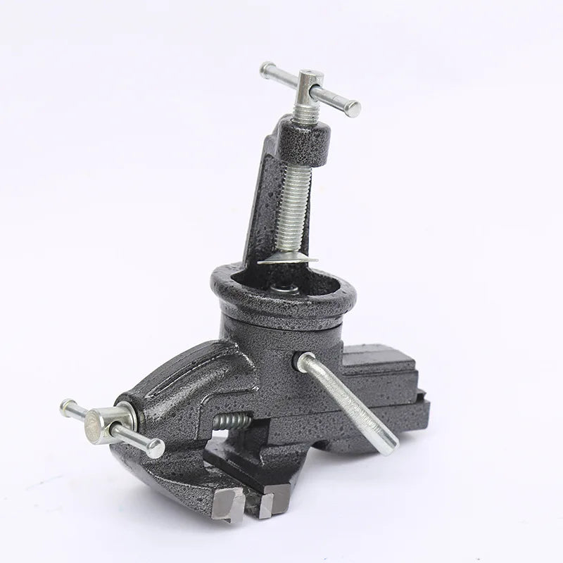 ANDUUK DL110080 Multi-functional Swivel Small Table Vice Household Work Flat Vice Type 80 Black Sliding Smooth Strong Clamping