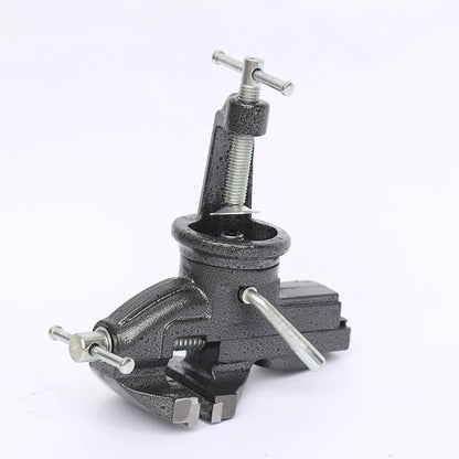ANDUUK DL110080 Multi-functional Swivel Small Table Vice Household Work Flat Vice Type 80 Black Sliding Smooth Strong Clamping