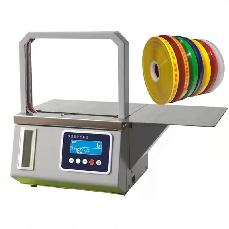 Tape Banding Automatic Hot Melt OPP Tape Banding Machine Supermarket Vegetable Strapping Machine Fast Binding Machine