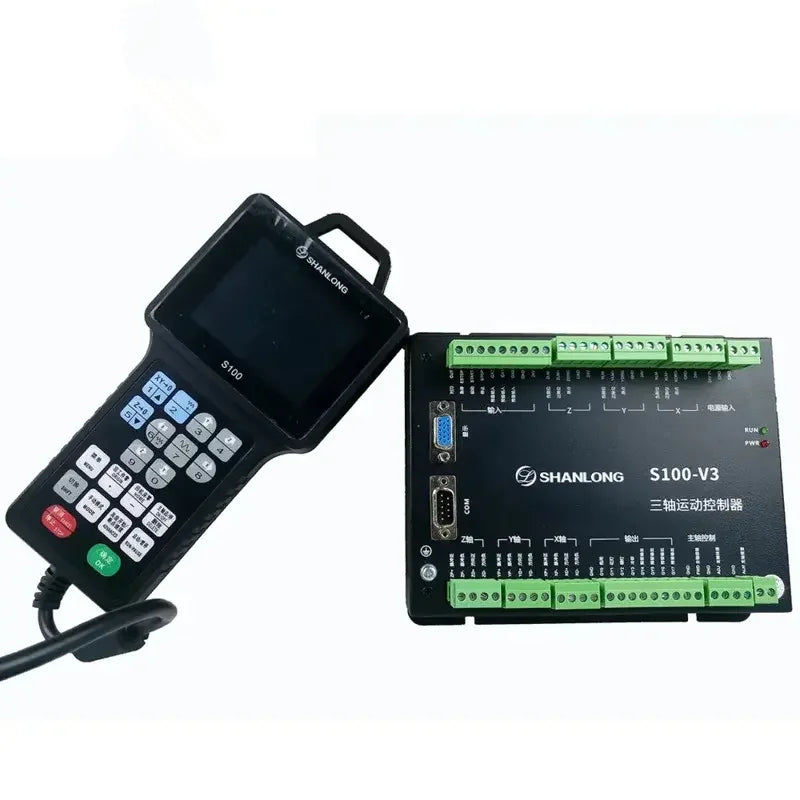 TEBAK CNC Handle Controller Motion Control System S100 3-axis  Support G Code 500KHZ for Engraving Milling Machine