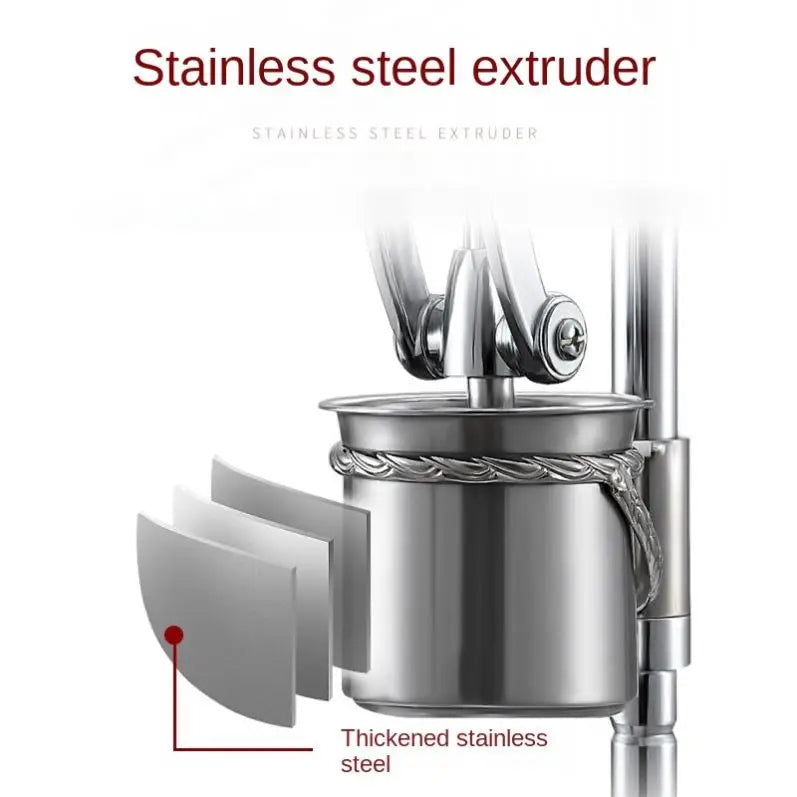 Commercial Stainless Steel Taiwan 30cm Long Hand Press Potato Chip Extruder/manual Pressure French Fries Making Machine