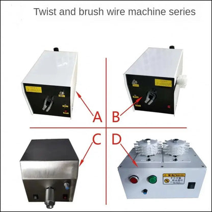 TEBAK Shielded Wire Brushing Machine Braided Wire Winding Twisting Machine Cable Shield Wire Cutting Stripping Tinning Machine