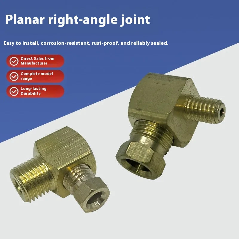 Lubrication Brass Oil Pipe Fitting 4mm/6mm Fitting Connector for Lubrication System/CNC Machine