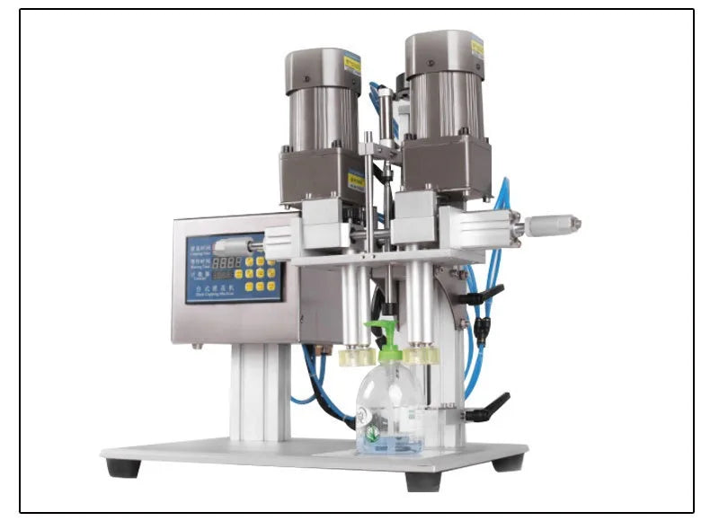 Pneumatic Twist Off Trigger Spray Capping Sealer Desktop Liquid Perfume Pump Bottle Crimping Pressing Capping Machine