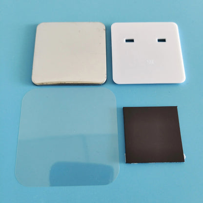 China Low Cost Angular Corner High Quality Polyester Button Machine Rectangle Shape Fridge Magnet Button Badge Making Machine