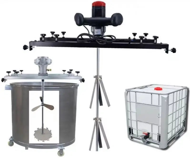 TEBAK Hand Sanitizer Gel Mixing Machine Stirrer Mixer 1000 L Small Portable Paint Mixer Air Agitator