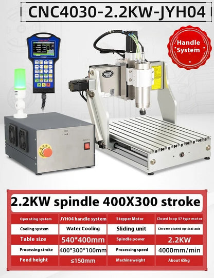 TEBAK  JY-03 CNC Router Industrial 3/4axis 4030 Metal Aluminum Wood Milling 1.5KW  Engraving Machine Equipment