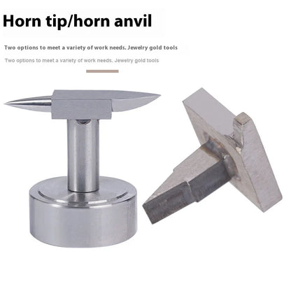 Mini Necklace Ring Model Making Workbench Jewelry Making Tools Double Horn Anvil With Round Base Mini Horn Anvil