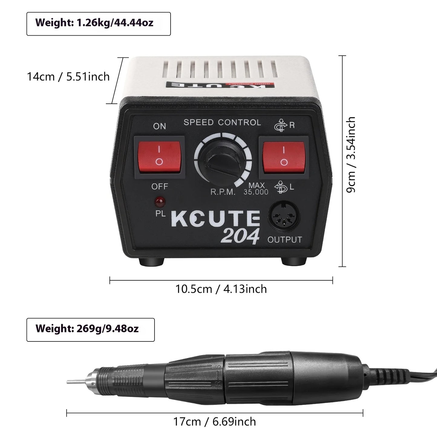 Anduuk 204 Dental Machine Small Carving Machine Polishing Machine Nail Art Jade Wood Carving Polishing Tool