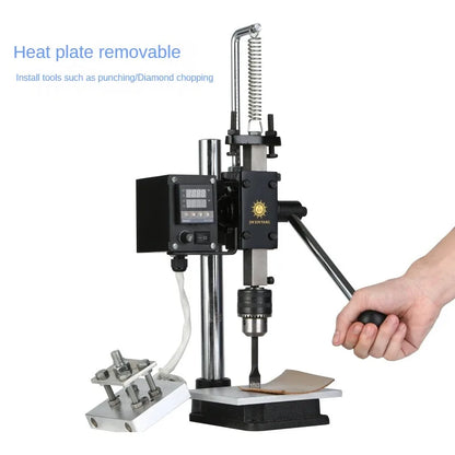 TEBAK Manual Leather Paper Wood Machine Heat Press Machine Letters Hot Foil Stamping Machine