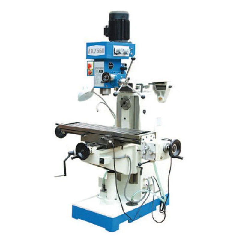 TEBAK High Precision ZX7550C ZX7550CW Vertical and Horizontal Milling Machine Manual Mills