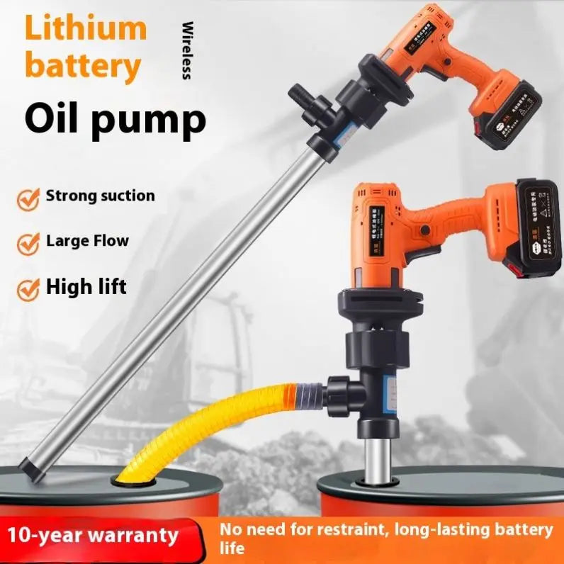 TEBAK High Quality Aluminum Alloy DC12V 24V AC 220V Portable Electric Diesel Oil Drum Barrel Pump