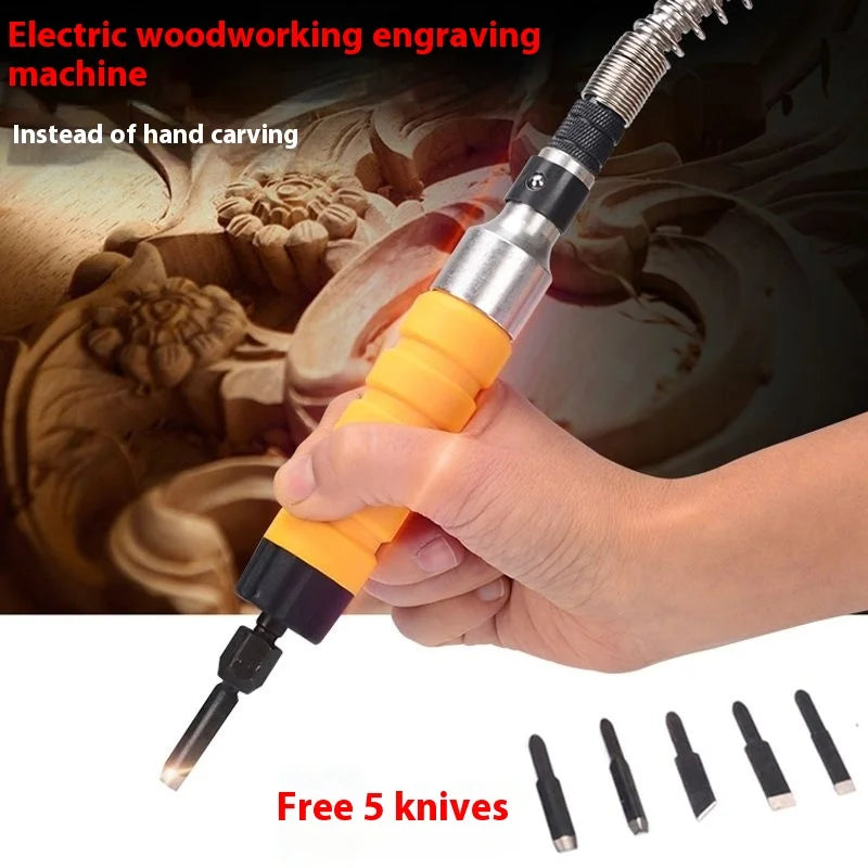 TEBAK Electric Furniture Carpenter Root Carving Knife Tool Chisel Carving Chisel Single Carving Chisel