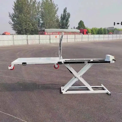 Hydraulic Lifting Getting on and Off Following the Vehicle for Loading and Unloading Thickened Scissor Forks One Key Lifting