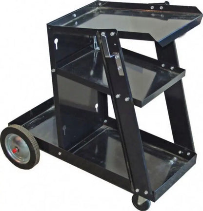TEBAK Welding Cart Heavy Duty Welder MIG Universal Gas Cylinder Steel Welding Machine Trolley Cart With Chain Handle and Drawers
