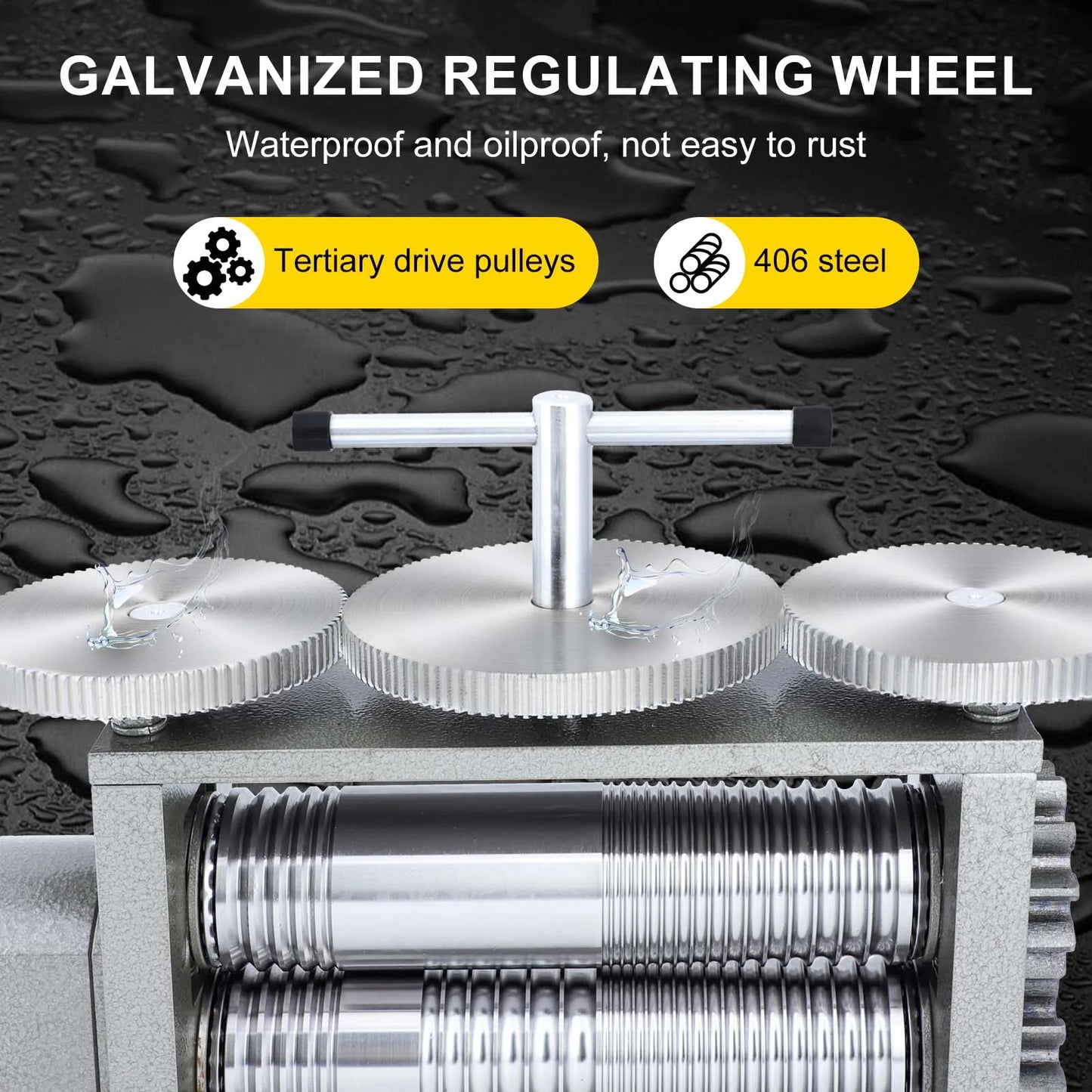 Factory Supply Jewelry  Rolling Mill Machine 3 in 1 Light Duty Roller Machine Half Round Rolling Mill Machine Rolling Mill