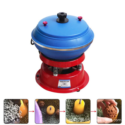 TEBAK Jewelry Making Tools Gold Silver Metal Polishing Machine Jewelry Stone Rock Vibration Polishing Machine Vibratory Tumbler
