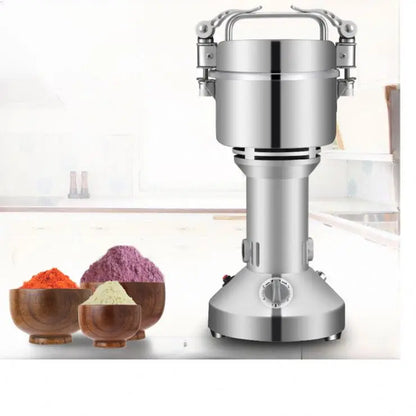 TEBAK Commercial Electric Grain Spice Grinder Large Capacity Dry Spice Corn Coffee Cocoa Soybean Food Powder Grinding Machine