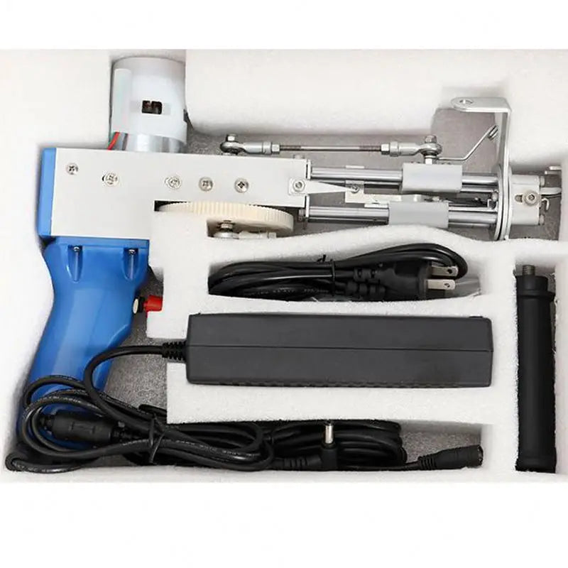 TEBAK 2 in 1 Cut Pile and Loop Pile Rug Tufting Gun Weaving Machine Carpet Hand Tissues Tufting Gun and Trimmer for Diy