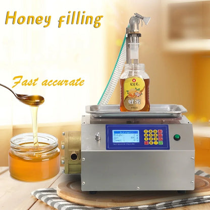 CSY-L15 High Quality Semi Automatic Weighing Paste Honey Gear Pump Filling Machine Piston Shampoo Cosmetic Cream Small Bottle