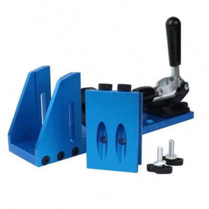 TEBAK High Quality Aluminum Hole Locator Positioning Drill Guide Set Portable Pocket Hole Jig Kit for Woodworking