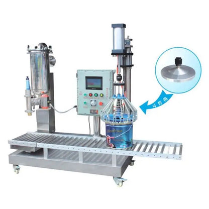 Pigment Coating Putty Filling Machine 5-20 Liters Gallon Semi Automatic Filling Machine Paint  Resin Paint Filling Machine