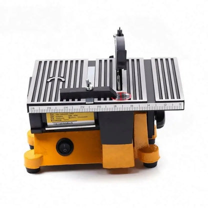 TEBAK 60W Multifunction Mini Bench Saw for Cutting Wood Copper Aluminium Mini Table Saw Mini Cutting Machine DIY Model Cutting