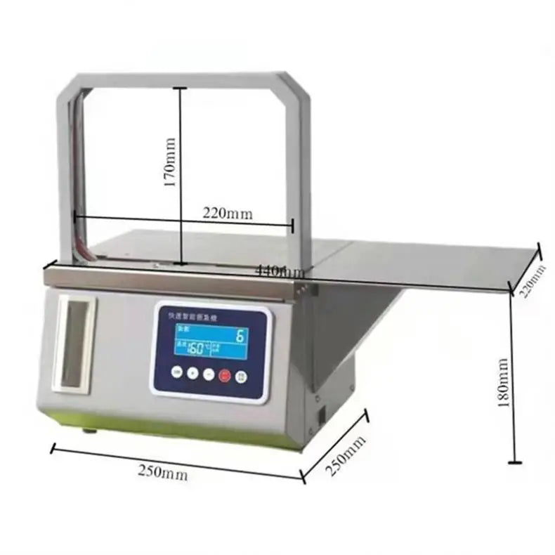 Tape Banding Automatic Hot Melt OPP Tape Banding Machine Supermarket Vegetable Strapping Machine Fast Binding Machine