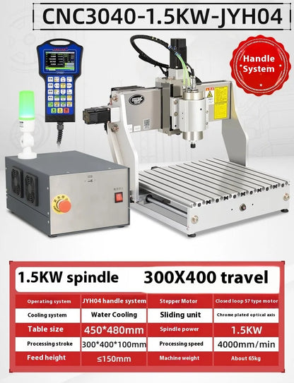 TEBAK JY-02 Mini Cnc Engraver  3040 Industrial Engraving 3axis 4axis CNC Milling Machine 1.5KW 2.2KW Carving Equipment