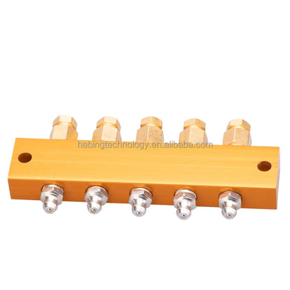 Pneumatic Adjustable Oil Distributor and Lubrication System Distribution Valve Pneumatic Plug in Connector Hose Air Distributor