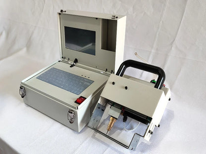 TEBAK XY-03 Handheld Portable Dot Peen Pin Marker: a Marking Machine for VIN, Chassis Numbers, Logos, and Car Metal Molds.