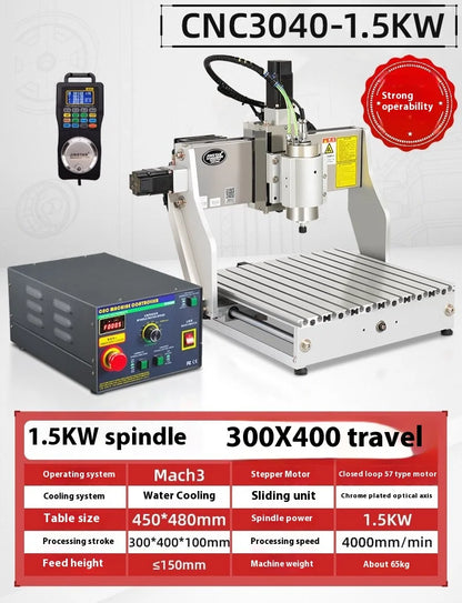 TEBAK JY-02 Mini Cnc Engraver  3040 Industrial Engraving 3axis 4axis CNC Milling Machine 1.5KW 2.2KW Carving Equipment
