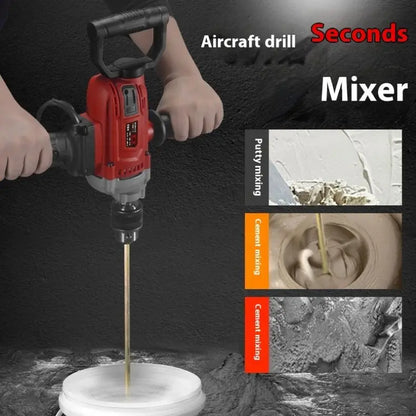Handheld 2800W Electric Mixer Paddle Stirring Mixer Machine Power Blender Stepless Speed Regulating Stirrer for Concrete Cement