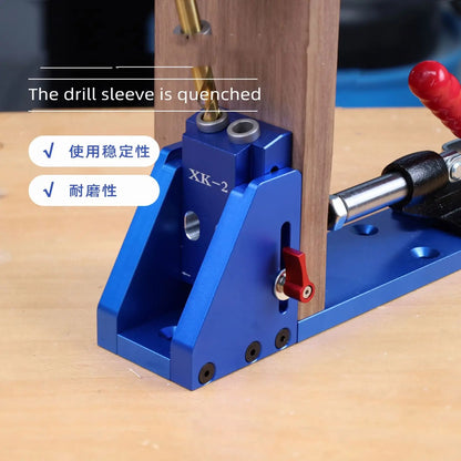 TEBAK W-108 Aluminum Alloy Heavy Duty Pocket Hole Fixture System Pocket Hole Jig Set