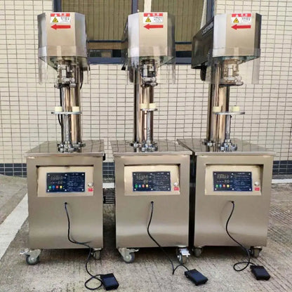 TEBAK Glass Jar Vacuum Sealer Machine Mini Cup Sealer Vertical Electric Aluminum Beer Soda Stainless Steel Can Capping Machine