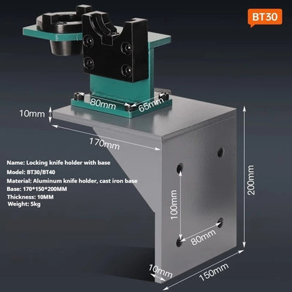 TEBAK Wall-mounted Lock Tool Holder for CNC Numerical Control Machining Center BT40 Installing BT30 BT40 and BT50 Tool Holders