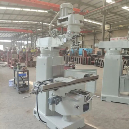 TEBAK Knee Type Manual Milling Machine Universal Milling Machine Heavy Duty Metal Turret Milling Fresadora