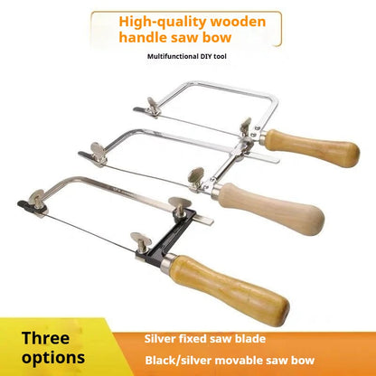 TEBAK Portable Adjustable U-Shape Coping Jig Saw Jeweler's Saw Frame Kit Cutting Metal Saw for DIY Jewelry Processing & Making