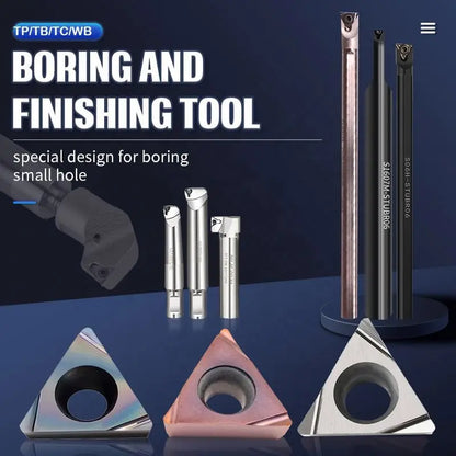 TEBAK TPGT TPGH 080202L Carbide Inserts Boring Cutter Inserts High Precision Lathe Cutting Tools for Steel