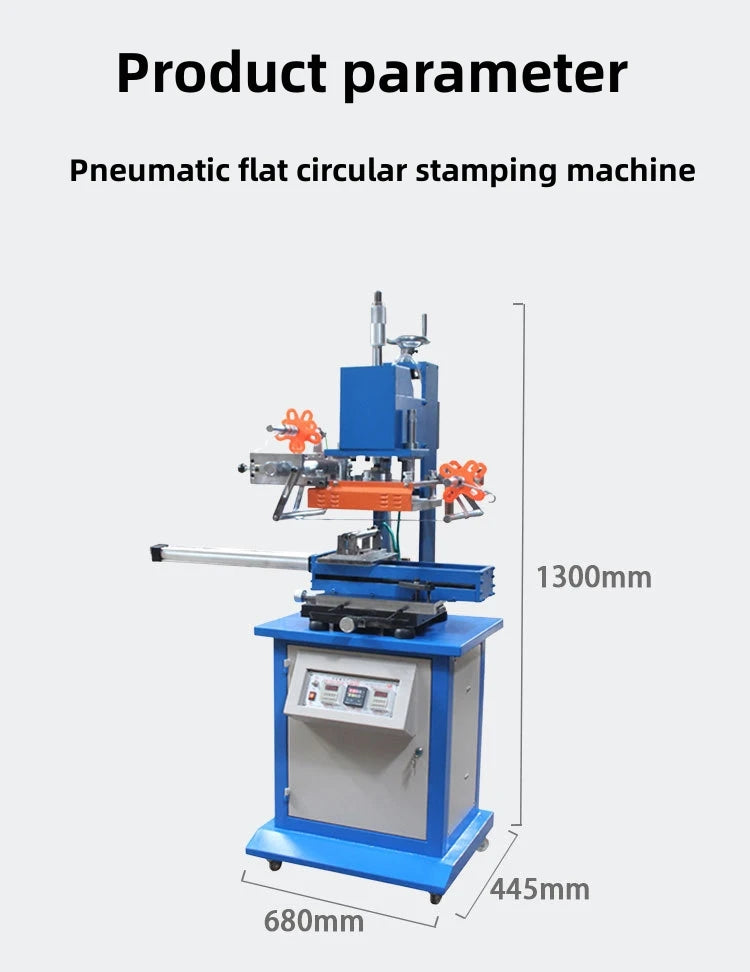 TEBAK TK-22 GP210 Pneumatic Wood Fabric Number Plate Leather Hot Stamping & Embossing Machine
