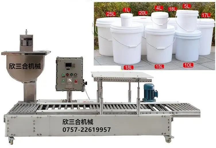 XSH-12 TEBAK 5-30L Explosion-proof U Shape Hopper Paint Thinner Filling Machine