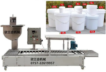 XSH-12 TEBAK 5-30L Explosion-proof U Shape Hopper Paint Thinner Filling Machine