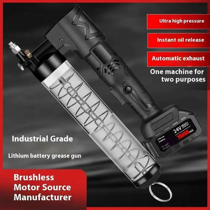 Professional Portable Heavy Duty 24V Rechargeable 600CC 10000PSI Electric Automatic Grease Gun Lubrication Pump