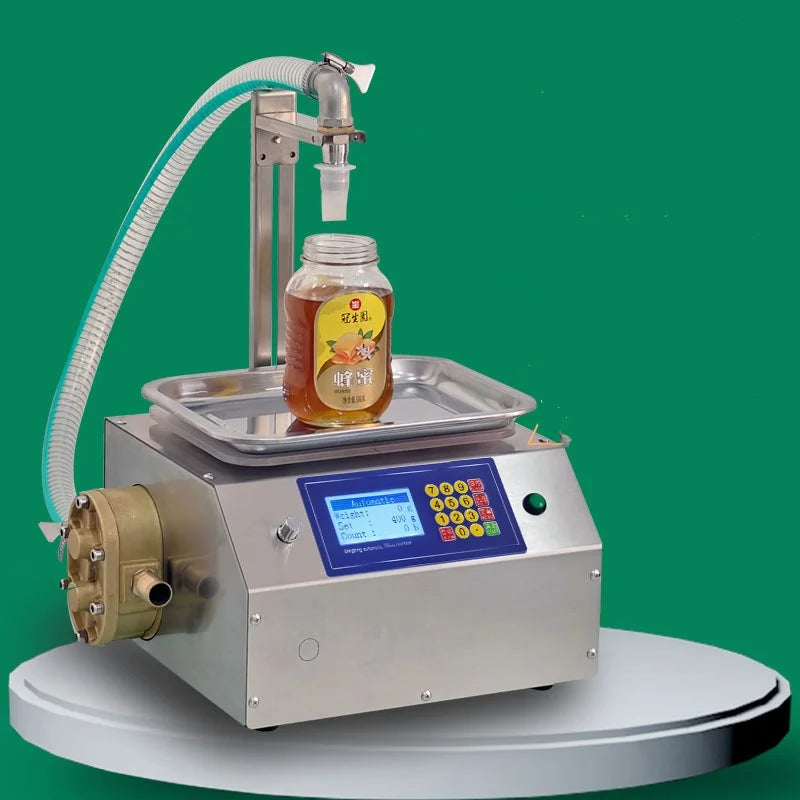 TEBAK Filling Machine Large Flow Weighing Type Fully Honey Sesame Paste Edible Oil Glue Viscous Liquid Automatic Filling Machine